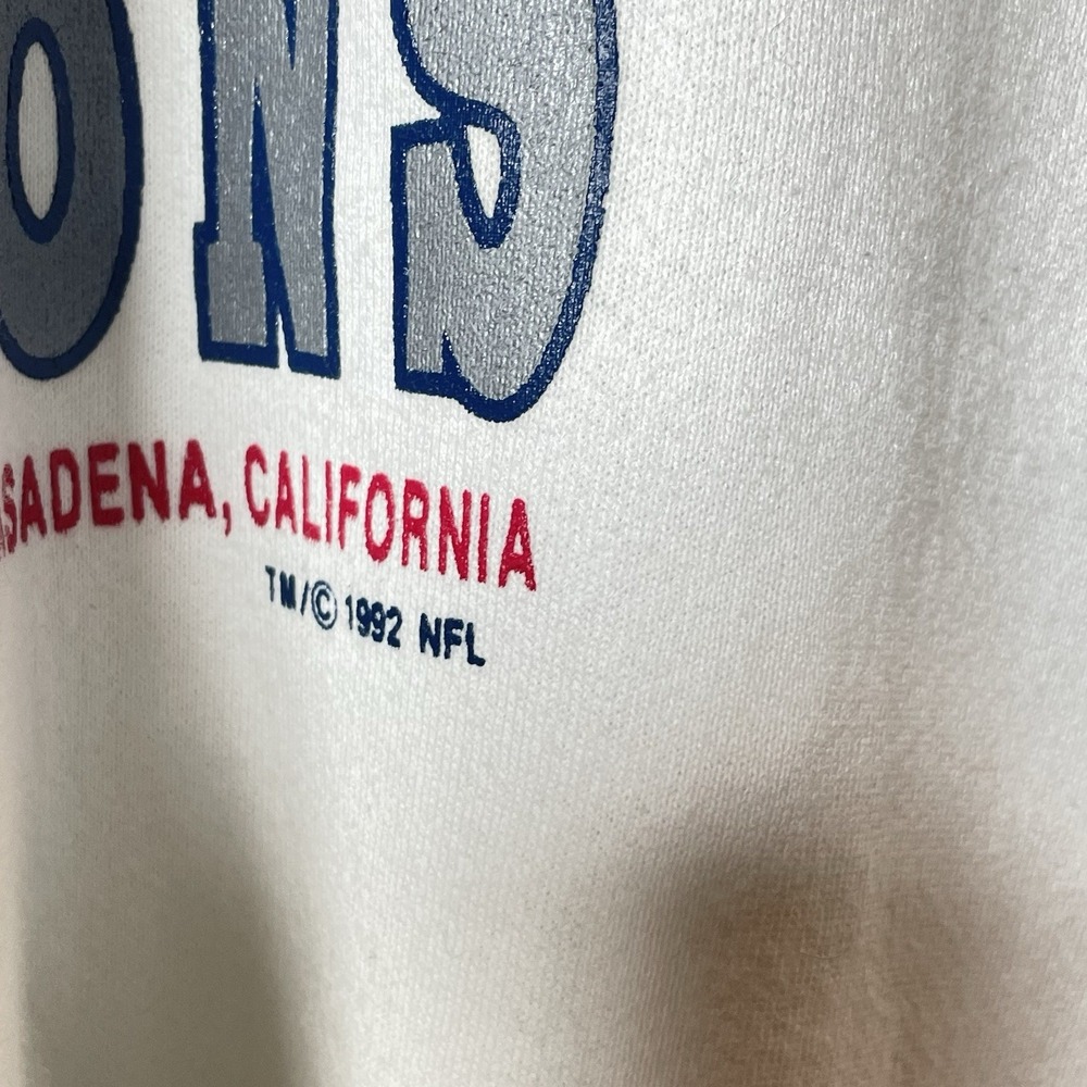 Deadstock Vintage Super Bowl‎ XXVII Sweatshirt Dallas Cowboys 1992 SZ XL RARE - Picture 3 of 9